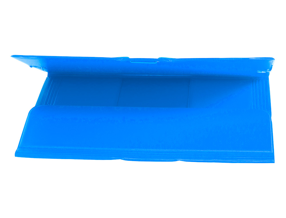 PASTA DE ELASTICOS LIDERPAPEL PLASTICO FOLIO ABA COR CELESTE