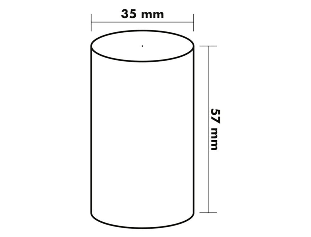 ROLO TERMICO PARA IMPRESSORA 57X35X11 MM 60 GR
