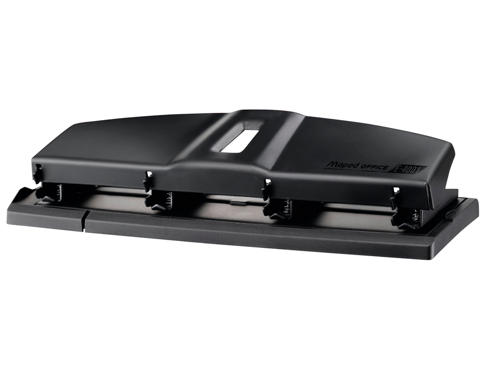 FURADOR MAPED ESSENTIALS METAL 4 FUROS CAPACIDADE 12 FOLHAS COR PRETO