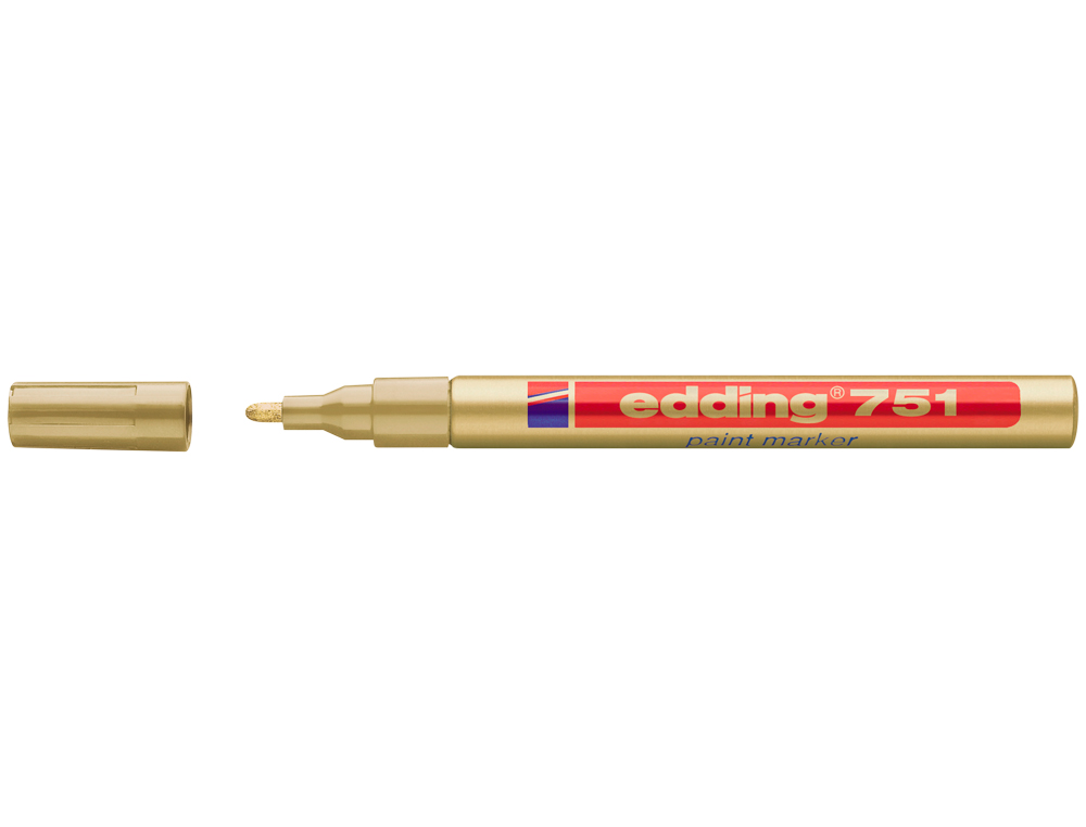 MARCADOR EDDING PONTA DE FIBRA 751 OURO PONTA REDONDA 1,5 MM