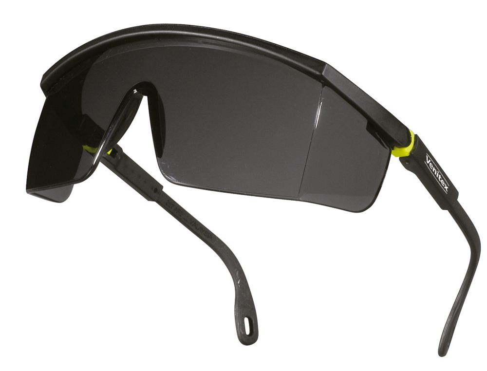 OCULOS DELTAPLUS DE PROTECAO POLICARBONATO MONOBLOQUE AHUMADO COR CINZA-AMARELAS UV400