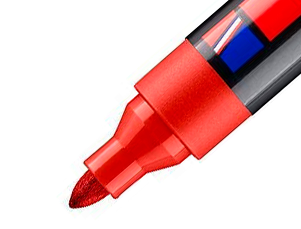 MARCADOR EDDING PERMANENTE 300 VERMELHO PONTA REDONDA 1,5 MM