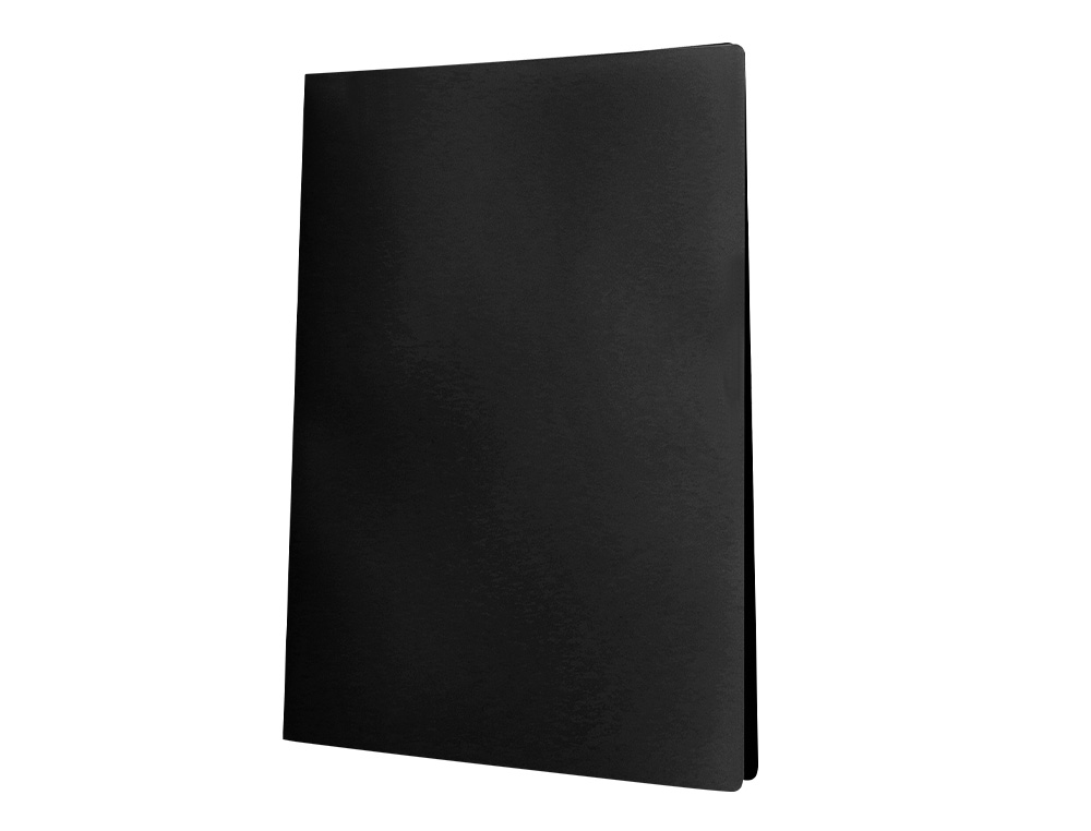 CAPA CATALOGO LIDERPAPEL COM ESPIRAL 30 BOLSAS POLIPROPILENO FOLIO PRETO