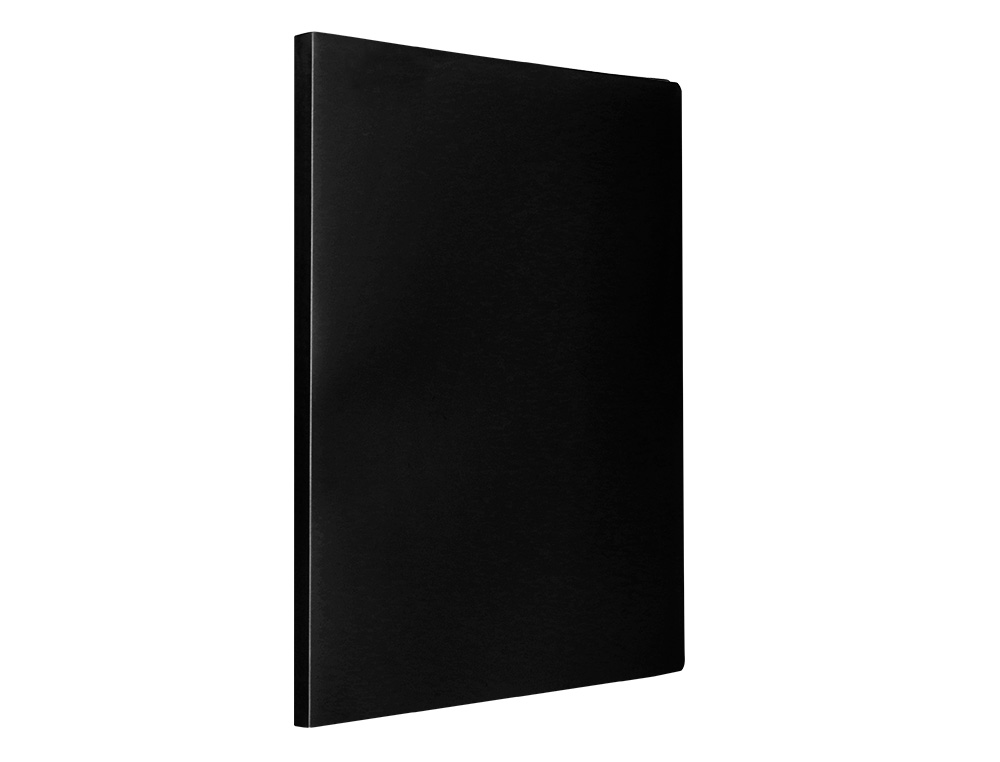 CAPA CATALOGO LIDERPAPEL COM ESPIRAL 30 BOLSAS POLIPROPILENO FOLIO PRETO