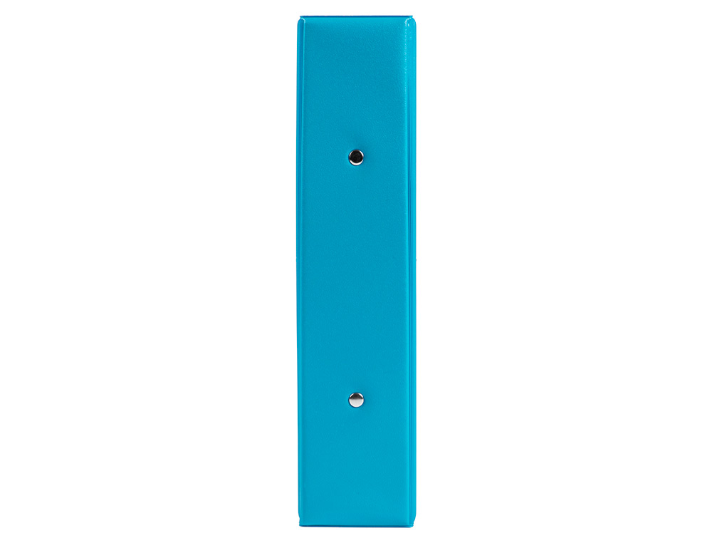 PASTA LIDERPAPEL CARTAO FORRADO PVC DIN A5 2 ANEIS 40 MM REDONDOS AZUL