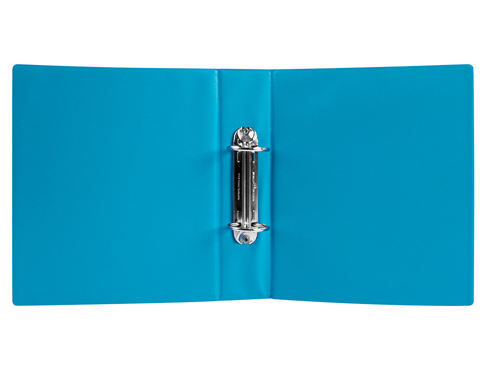 PASTA LIDERPAPEL CARTAO FORRADO PVC DIN A5 2 ANEIS 40 MM REDONDOS AZUL