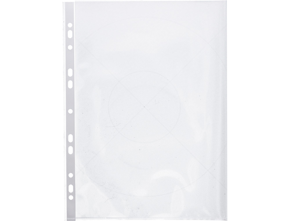 BOLSA CATALOGO/MICA Q-CONNECT DIN A4 80 MICRONS CRISTAL COM ABERTURA SUPERIOR E LATERAL ESQUERDA BOLSA DE 25 UNIDADES