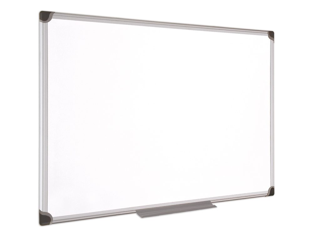 QUADRO BRANCO BI-OFFICE MAGNETICA MAYA W CERAMICA VITRIFICADA MOLDURA DE ALUMINIO 90 X 60 CM COM BANDEJA PARA ACESSORIOS