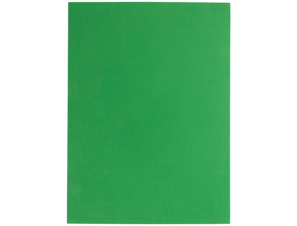GOMA EVA LIDERPAPEL DIN A4 60 GR ESPESSURA 1,5MM VERDE PACK 10 FOLHAS