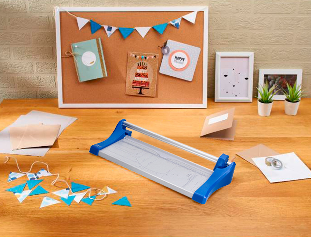 CISALHA Q-CONNECT METALICA DE ROLO DE 44 CM COM BASE DE ALUMINIO