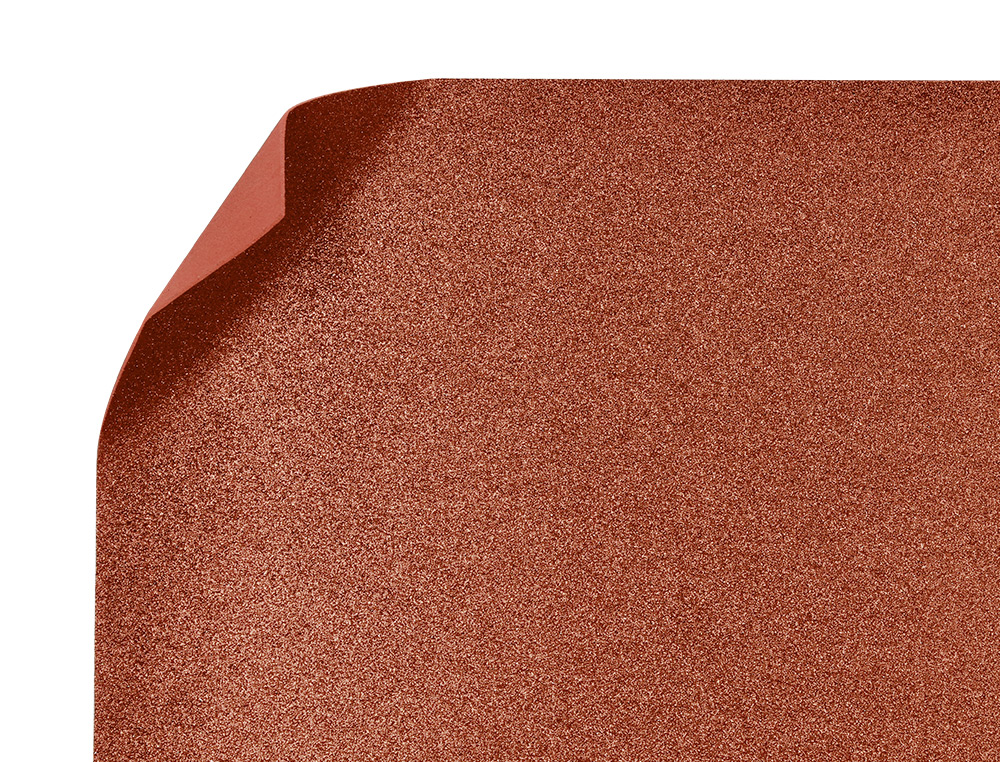 GOMA EVA COM PURPURINA BIODEGRADAVEL LIDERPAPEL 50X70CM 60 GR ESPESSURA 2 MM CASTANHO