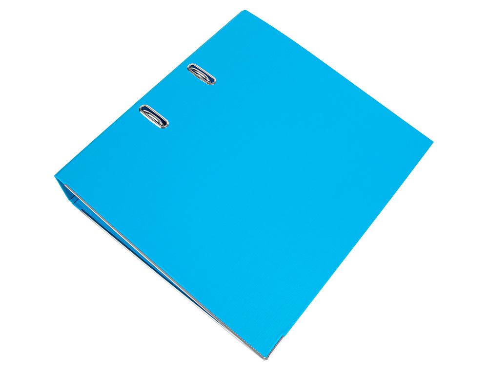 PASTA DE ARQUIVO DE ALAVANCA LIDERPAPEL DOCUMENTA PVC DIN A4 LOMBADA 75 MM CELESTE