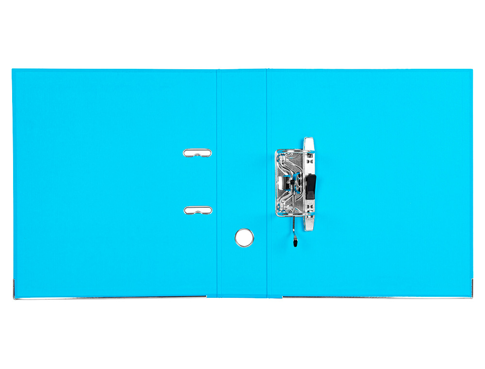 PASTA DE ARQUIVO DE ALAVANCA LIDERPAPEL DOCUMENTA PVC DIN A4 LOMBADA 75 MM CELESTE