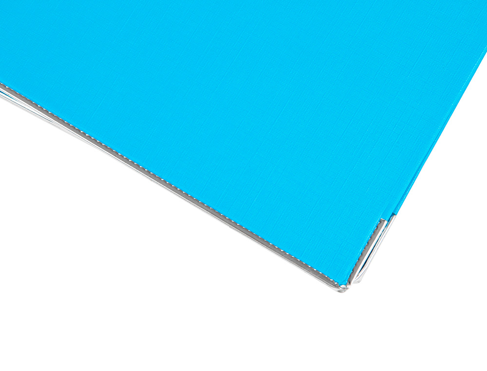 PASTA DE ARQUIVO DE ALAVANCA LIDERPAPEL DOCUMENTA PVC DIN A4 LOMBADA 52MM CELESTE