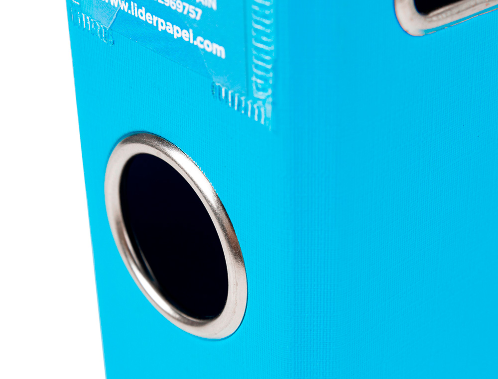 PASTA DE ARQUIVO DE ALAVANCA LIDERPAPEL DOCUMENTA PVC DIN A4 LOMBADA 52MM CELESTE