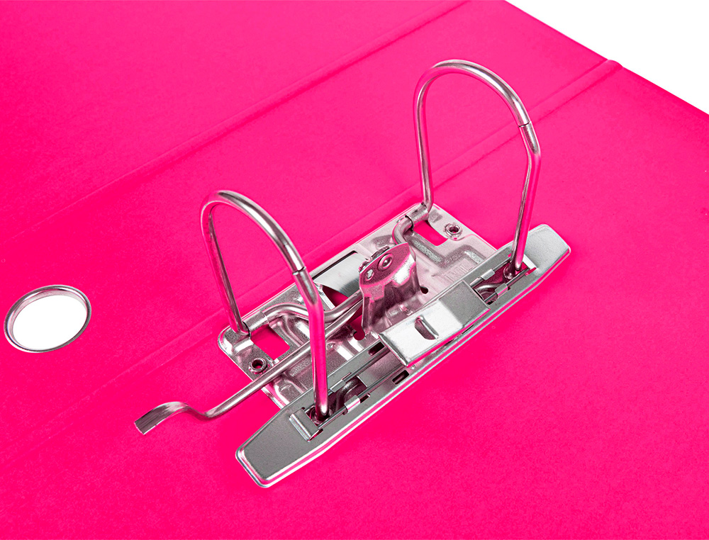 PASTA DE ARQUIVO DE ALAVANCA LIDERPAPEL FILING SYSTEM CARTAO FORRADO DIN A4 COM CAIXA ROSA