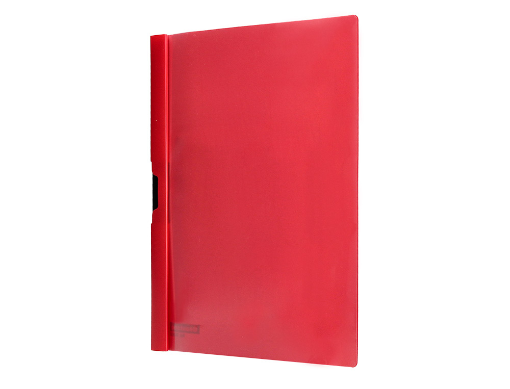 PASTA DOSSIER C/CLIP LATERAL, FROSTY VERMELHA (PACK C/10)