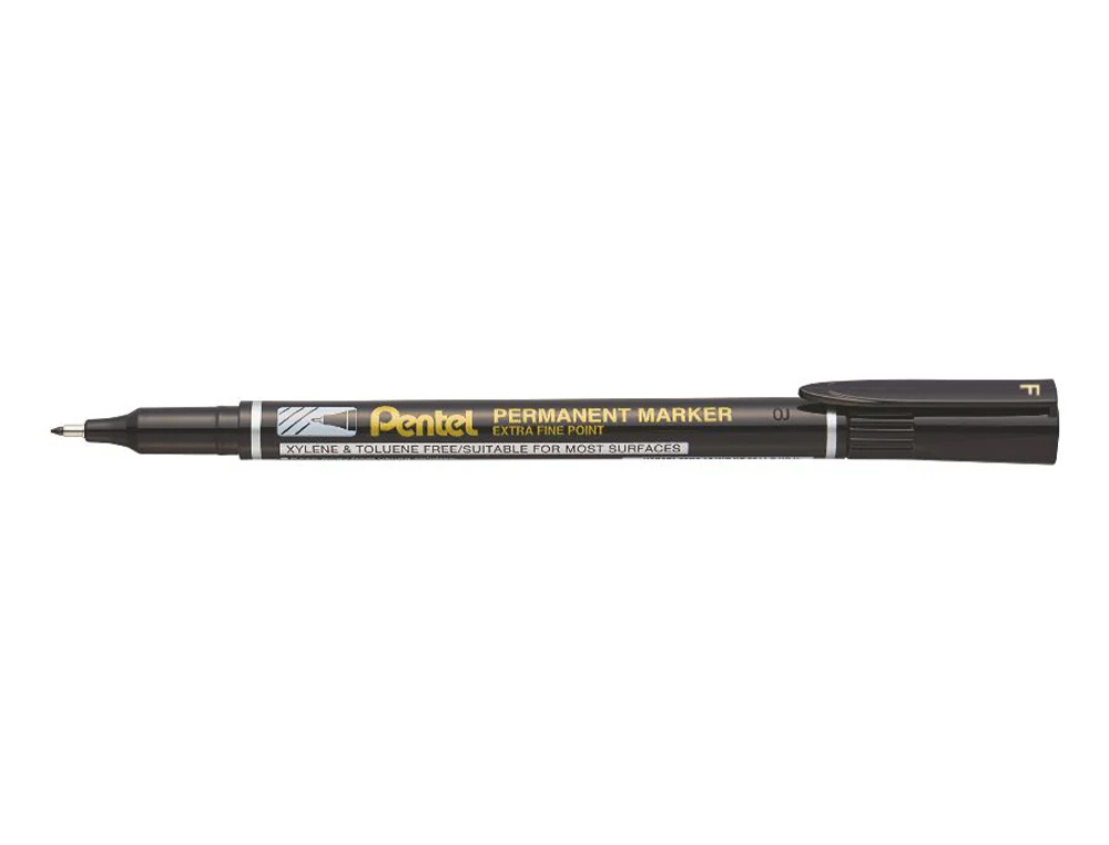 MARCADOR PENTEL PARA ACETATO RETROPROJECAO PERMANENTE NF450 PONTA FINA DE 1,2 MM COR PRETO
