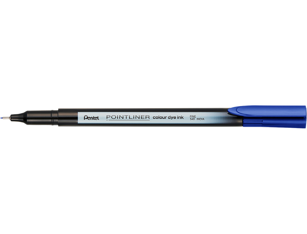MARCADOR PENTEL DE FIBRA POINTLINER AZUL 0,4 MM