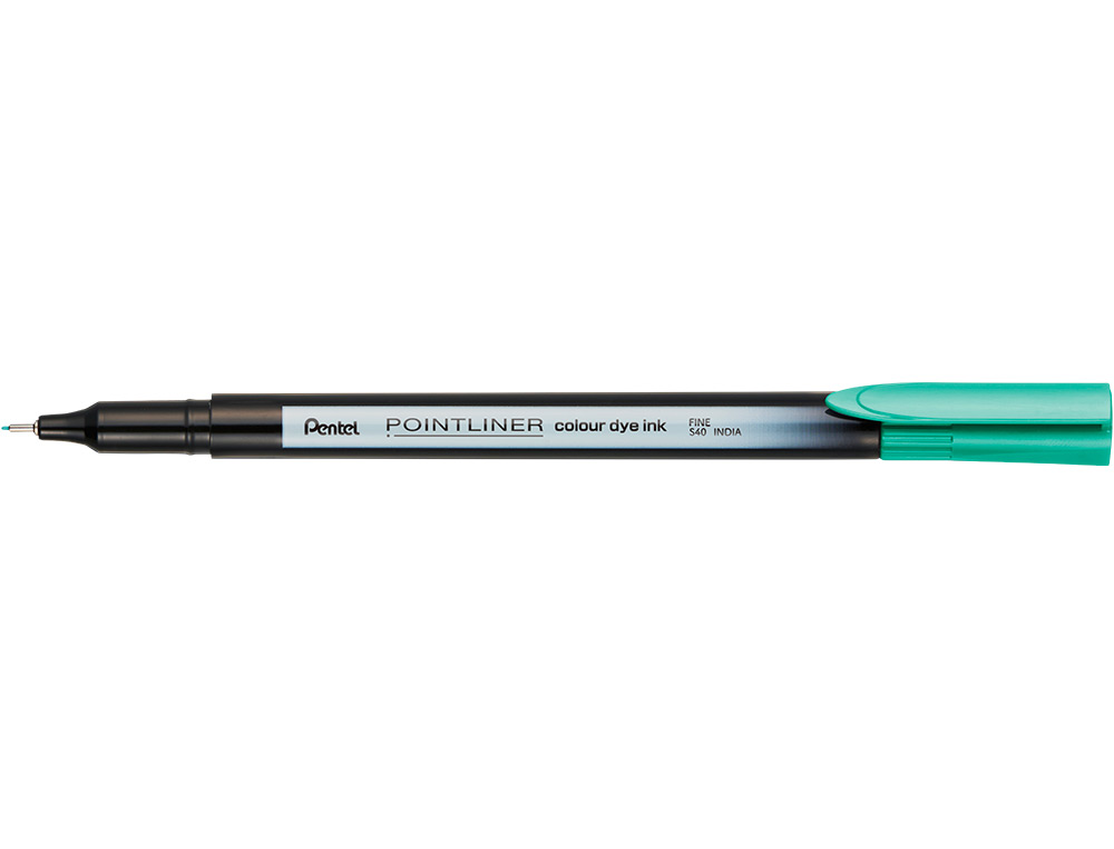MARCADOR PENTEL DE FIBRA POINTLINER VERDE MAR 0,4 MM