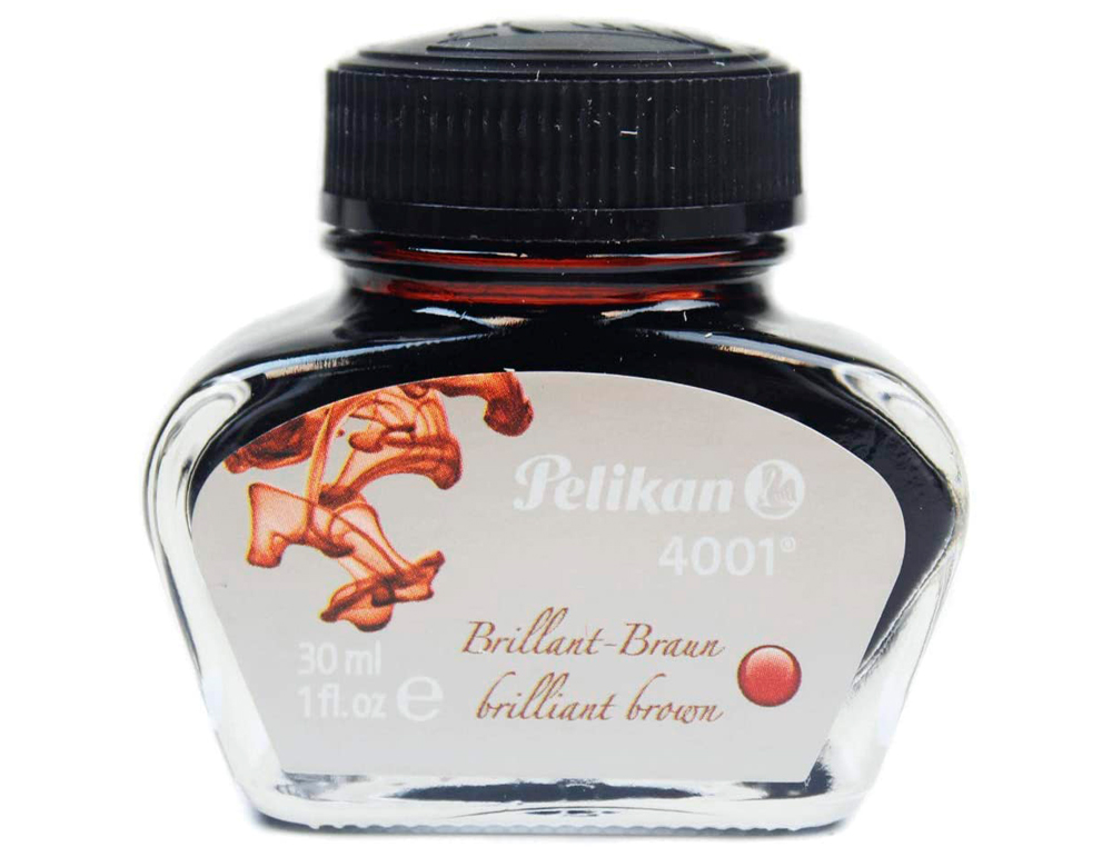 TINTA PELIKAN 4001 , 30 ML CASTANHO BRILHANTE