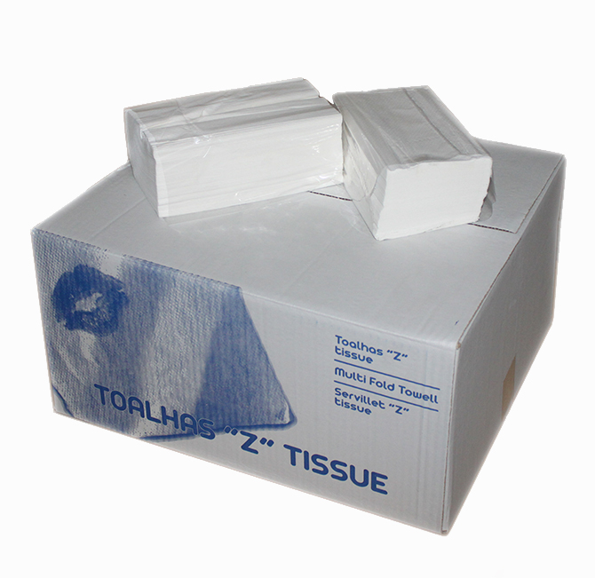 TOALHAS P/MAOS ZIG-ZAG F/D TISSUE 21X24 3000FLS C/20