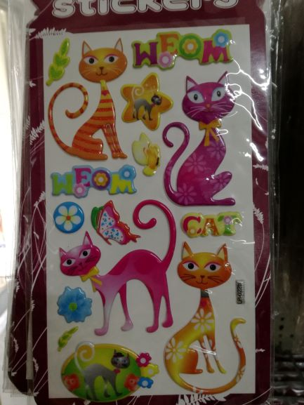 STICKERS SORTIDOS (GATOS) REFDO240A