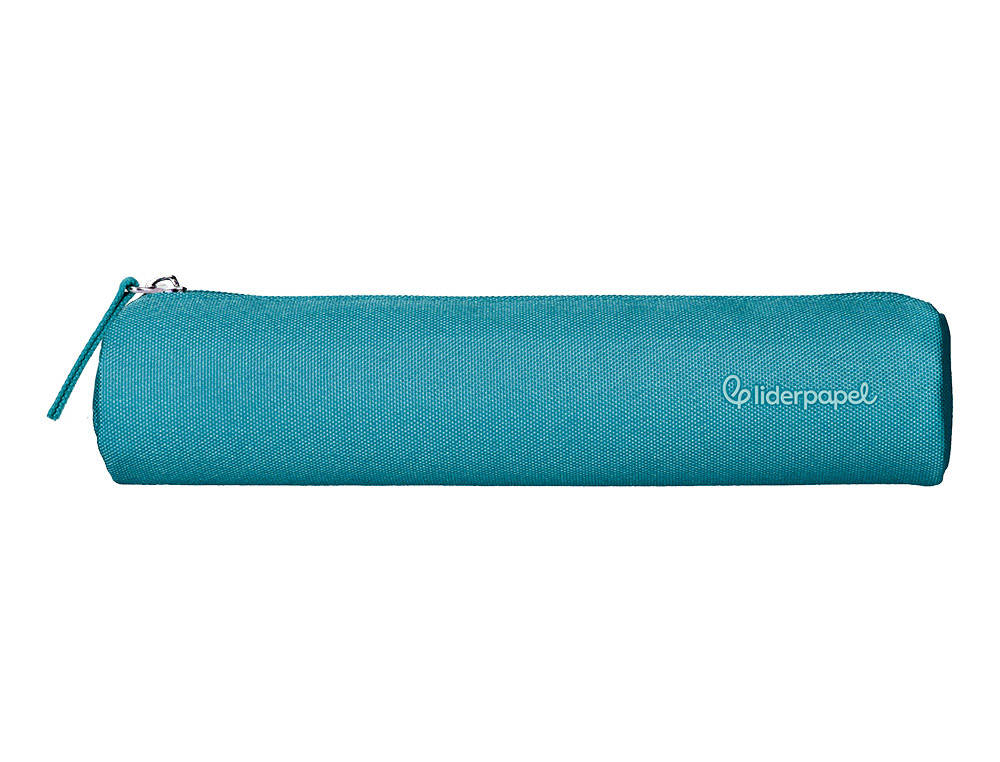 ESTOJO ESCOLAR LIDERPAPEL CILINDRICO ESTREITO 220X45 MM AZUL CELESTE