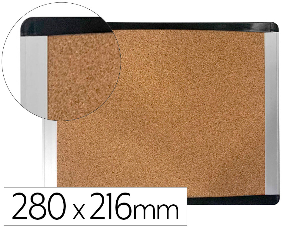 PIZARRA CORCHO BI-OFFICE INKA RECICLADO MARCO DE ALUMINIO 280X216 CM