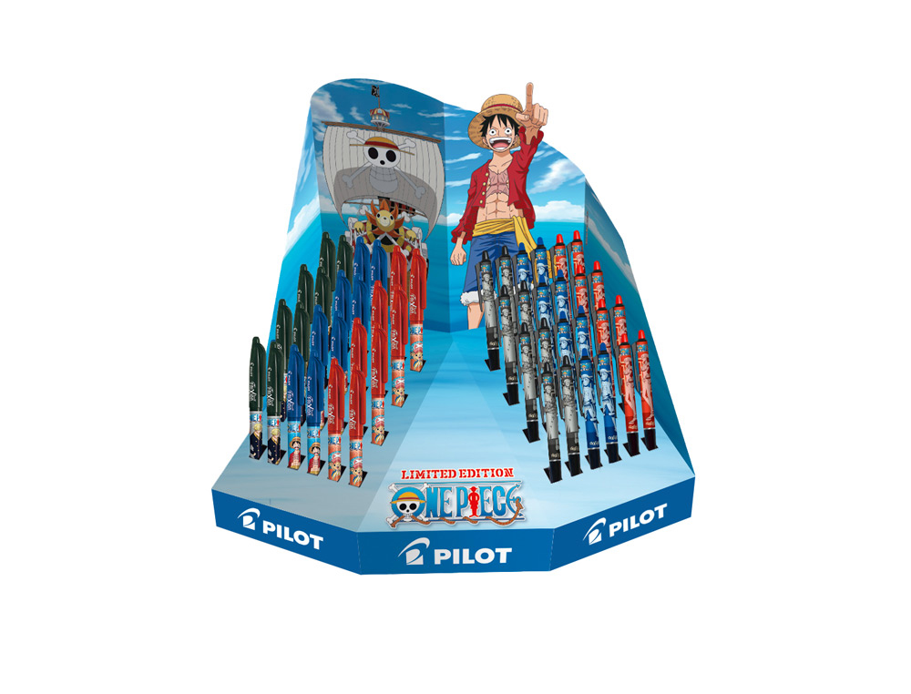 BOLIGRAFO PILOT FRIXION ONE PIECE BORRABLE EXPOSITOR DE 48 UNIDADES SURTIDAS