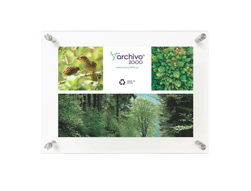 EXPOSITOR DE PAREDE ARCHIVO 2000 PREMIUM COM SEPARADORES A3 VERTICAL/HORIZONTAL 35X345X470 MM