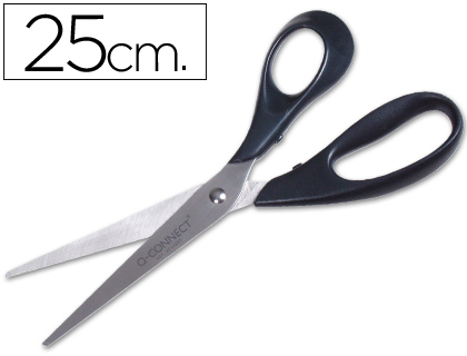 TESOURA PARA ESCRITORIO Q-CONNECT BLISTER 1 -10'' ( 250 MM)