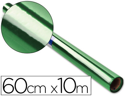 PAPEL CELOFANE 60 CM X 10 MT 30 GR VERDE