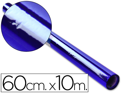 PAPEL CELOFANE 60 CM X 10 MT 30 GR AZUL