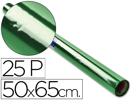 PAPEL CELOFANE SADIPAL 50 X 65 CM 20 GR VERDE