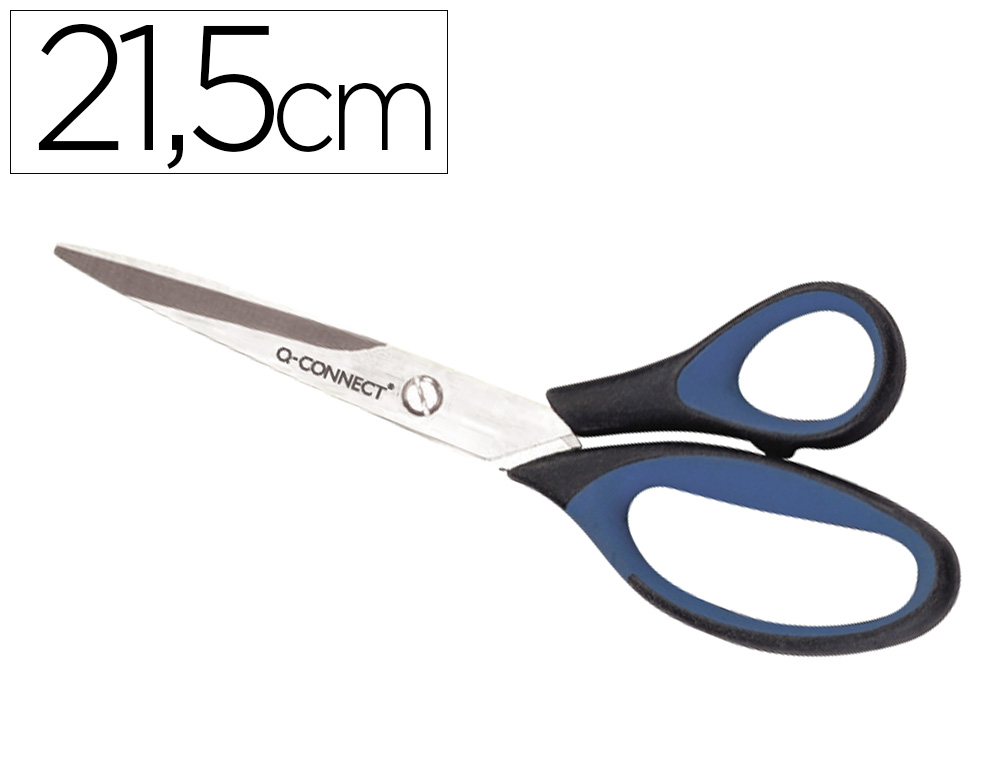 TESOURA PARA ESCRITORIO Q-CONNECT EM BLISTER, 8'' (215 MM)