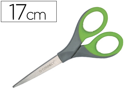 TESOURA PARA ESCRITORIO Q-CONNECT CABO EM BORRACHA 7