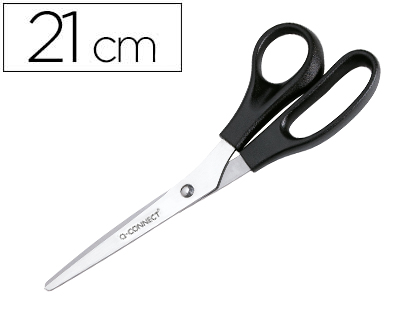 TESOURA PARA ESCRITORIO Q-CONNECT PARA ESQUERDINOS 21 CM