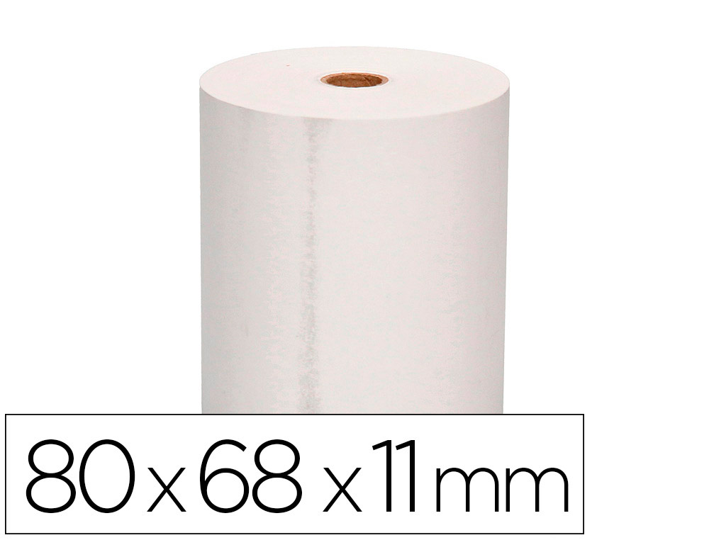 ROLO TERMICO PARA IMPRESSORA 80X70X11 MM 58 GR