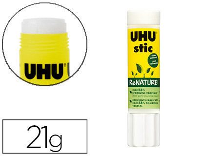 COLA EM STICK UHU RENATURE DE 21 GR