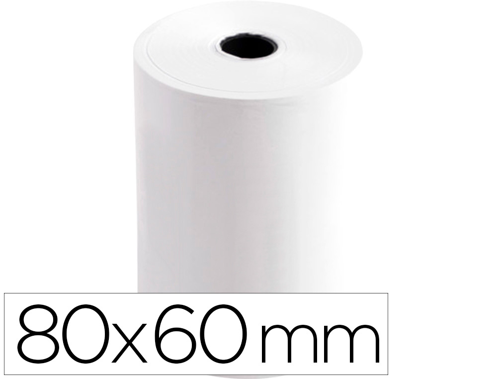 ROLO TERMICO PARA IMPRESSORA 80X60X11 MM 58 GR