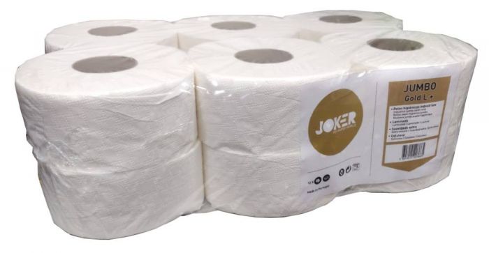 PAPEL HIGIENICO JUMBO 120MTS 2FLS.22-D C/12 ROLOS