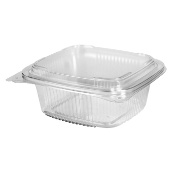 EMBALAGEM C/TAMPA ALIMENTAR PP TRANSP. QUAD. 795ML C/120