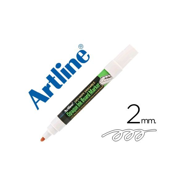 MARCADOR ARTLINE EPD400 DRY-WIPE 4MM BRANCO