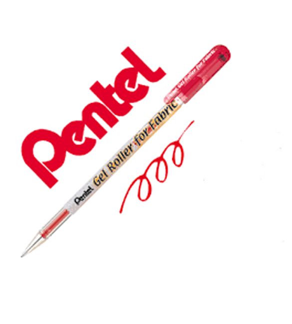 ESFEROGRAFICA ROLLER PENTEL BN15 P/ TECIDO VERMELHO