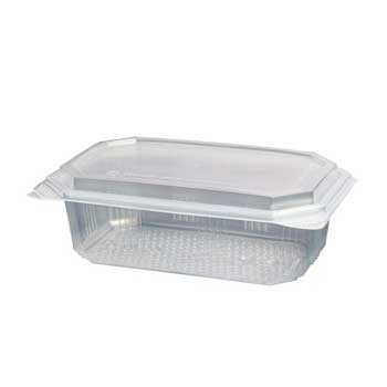 EMBALAGEM C/TAMPA ALIMENTAR PP TRANSP. RECT. 1000ML C/60