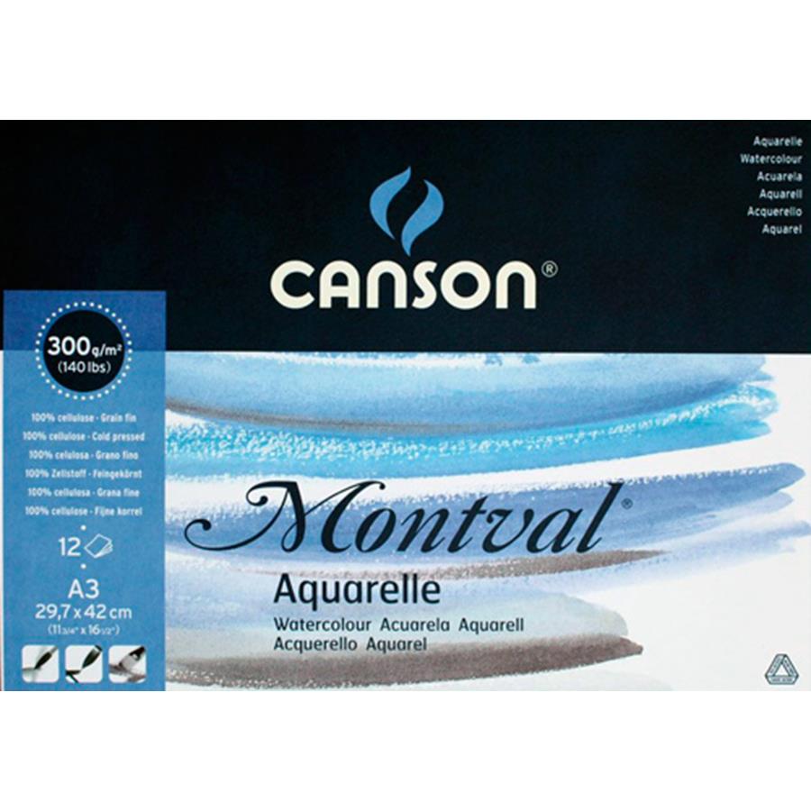 BLOCO CANSON A3 12 F. MONTVAL 300GR REF807320