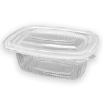 EMBALAGEM ALIMENTAR 250ML PP PLASTICO QUADRADA TAMPA 50UN